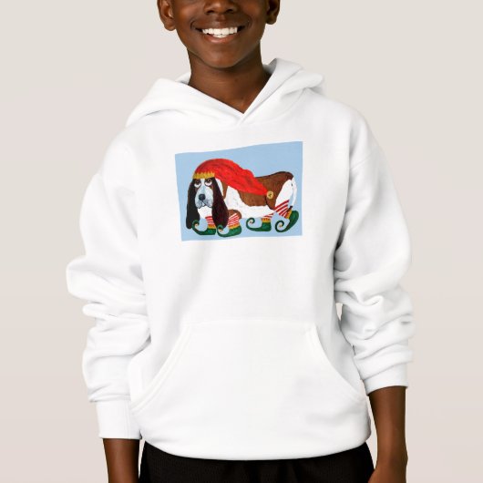 Lutin Basset Hound de Noël (Devant)
