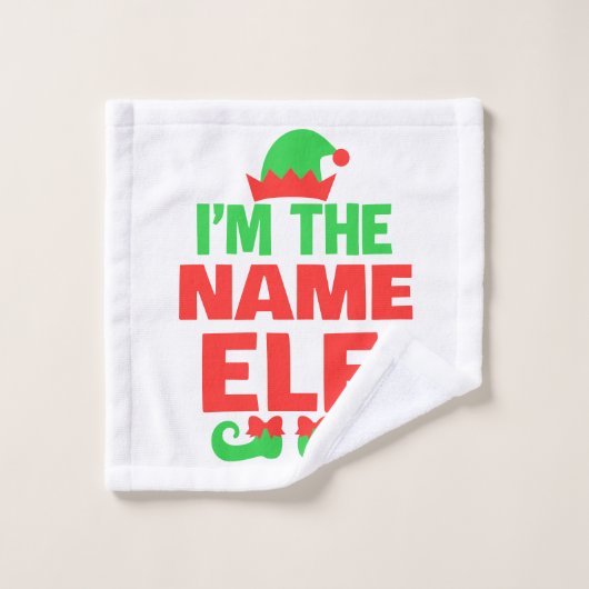 Lutin de Noël personnalisé (Gant de toilette)