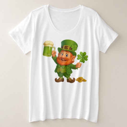 Lutin mignon et fantaisiste pour la Saint-Patrick (Design devant)