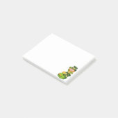 Lutin mignon et notes post-it de pot d'or (Incliné)