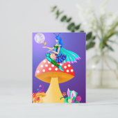 Lutine sur carte postale Champignon (Debout devant)