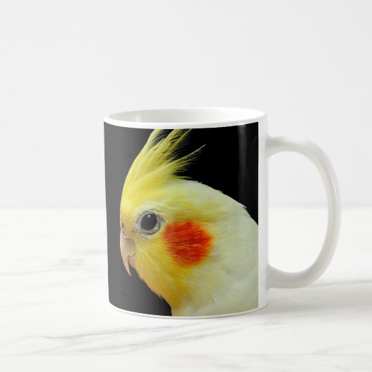 Lutino Cockatiel Koffiemok (Rechts)