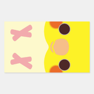 Lutino Cockatiel Rechthoekige Sticker