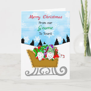 Lutins de Noël De notre lutin au vôtre Carte