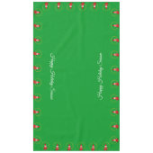Lutins de Noël sur une nappe verte (Devant)