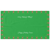 Lutins de Noël sur une nappe verte (Devant (Horizontal))