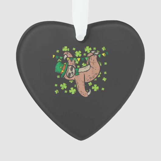 Lutrin de lutin irlandais Shamrock Jour de la Sain (devant)
