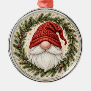Lutrin gnome — Ornement de Noël rond