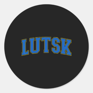 Lutsk Oekraine Liefhebbers Patriottisch Trots Oekr Ronde Sticker