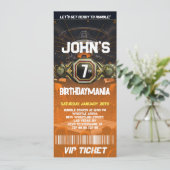 Lutte Anniversaire Billet Invitation Thème (Debout devant)