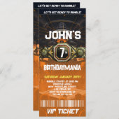 Lutte Anniversaire Billet Invitation Thème (Devant / Derrière)