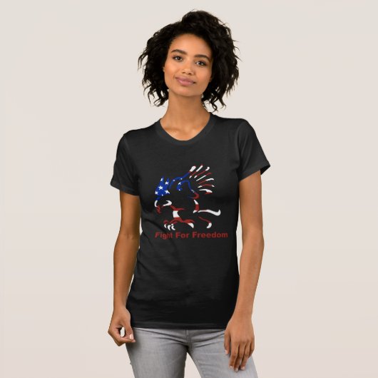 Lutte Pour La Liberté Eagle T-Shirt (Devant entier)