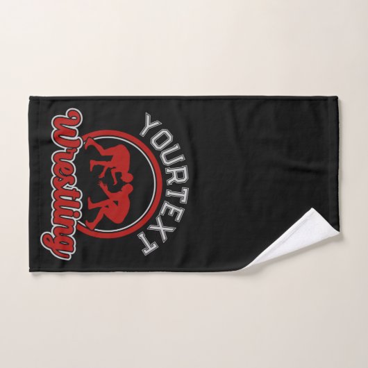 Lutter AJOUTER LE NOM Grappe Champion d'équipe (Serviette à main)