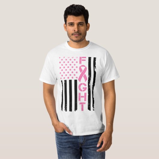 Lutter contre le cancer White TShirt (Devant entier)