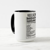 Lutter Maman Nutrition Facts Mug (Devant gauche)