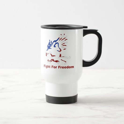 Lutter pour la liberté Aigle Voyage Mug (Droite)