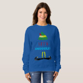 Luttons contre le Sweatshirt bleu des femmes avec  (Devant entier)