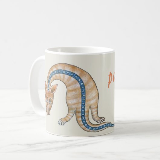Luttrell Psalter "Animal de fête" Mug de café (Devant gauche)