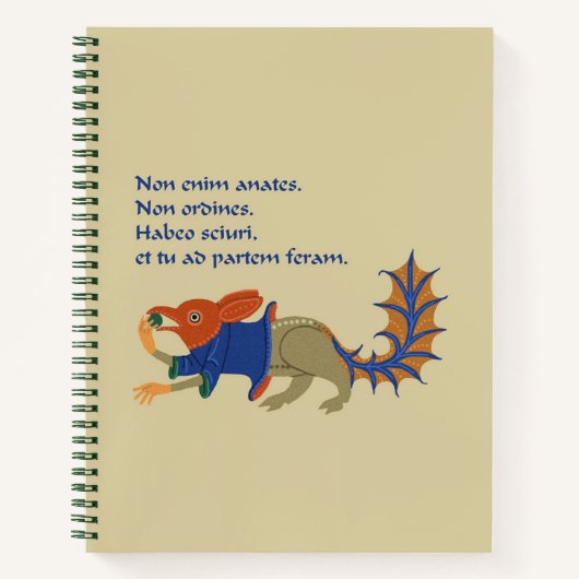 Luttrell Psalter Carnet Spiral "écureuil" (Devant)