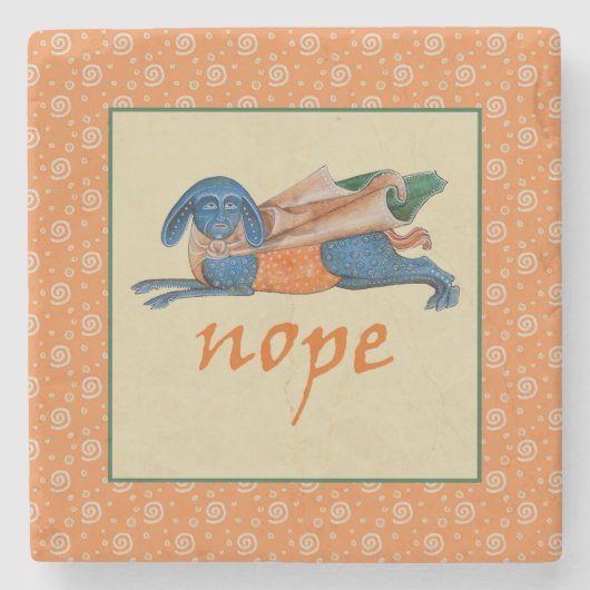 Luttrell Psalter Critter Stone Onderzetter (Voorkant)