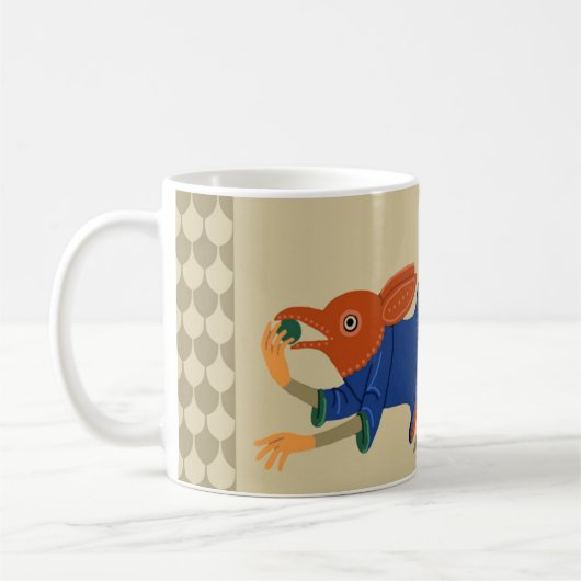 Luttrell Psalter Écureuil-Thé de café Mug (Gauche)