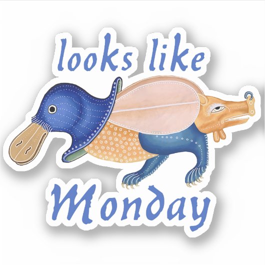 Luttrell Psalter Lundi Vinyl Sticker (Devant)