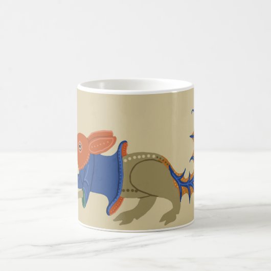 Luttrell Psalter Squirrel-Thing Coffee Mok (Center)