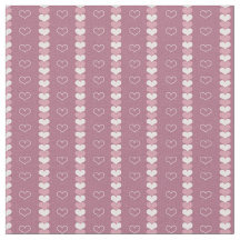 Luv aan Quilt (mauve harten) Katoen (56") Stof