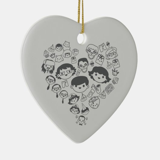 Luv Keramisch Ornament (Rechts)