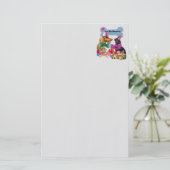 Luv Mes Weenies Correspondant Papeterie Gris (Debout devant)