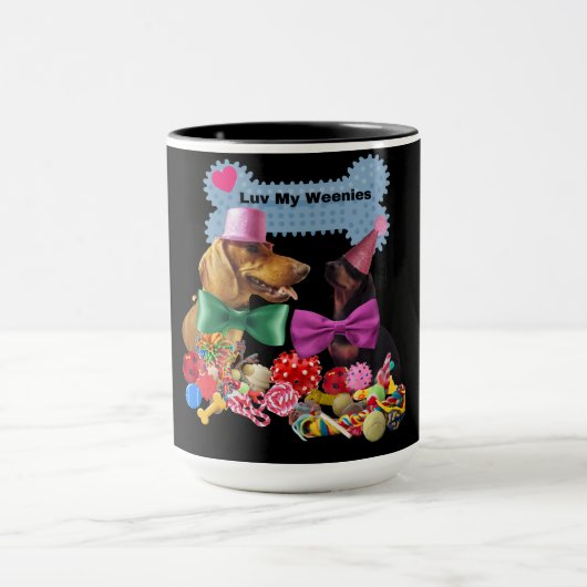 Luv My Weenies Café Mug (Centre)