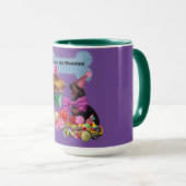 Luv My Weenies Paarse/groene koffie Mok (Voorkant rechts)