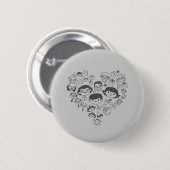 Luv Ronde Button 5,7 Cm (Voorkant /achterkant)