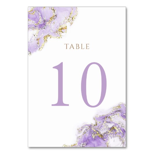 luvendel goudvocht Tabel Nummer 10 Kaart (Voorkant)