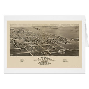Luverne, MN Panorama Map - 1883