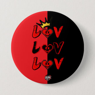 LuvLuvLuv - SVBK - Silverbock TV Officiële Ronde Button 7,6 Cm