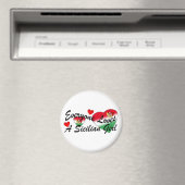Luvs Sicilian Girl Magnet (In Situ (Lave-vaisselle))