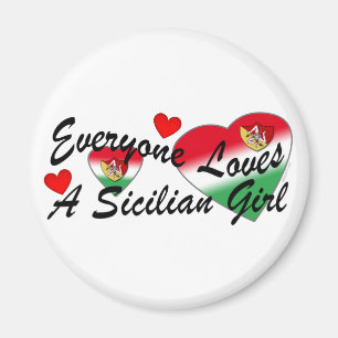 Luvs Sicilian Girl Magnet Magneet
