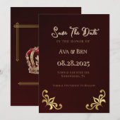 Lux Bourgogne Or Flourdir Enregistrer Les Cartes D (Devant / Derrière)