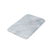Lux chique zilver metallic folie & wit grijs marme badmat (Gekanteld)