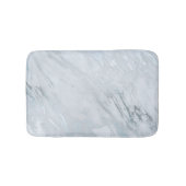 Lux chique zilver metallic folie & wit grijs marme badmat (Voorkant)