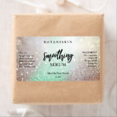 Lux Glitter Mint en Silver Face Serum Labels (Insitu)