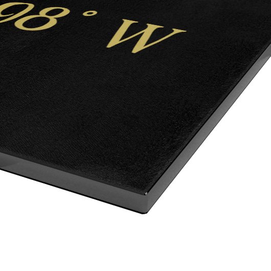 Lux Gold Chicago Latitude & Lengtegraad Snijplank (Hoek)