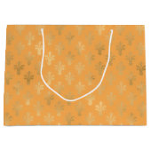 Lux Gold Fleur de Lis en Marigold Groot Cadeauzakje (Voorkant)