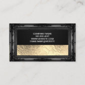 Lux Gold Foil Black Mesh | ANTIEK LIJST Visitekaartje (Achterkant)