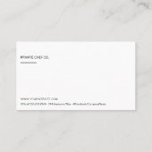 Lux Gold Speck | Executive Chef Visitekaartje (Achterkant)