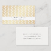 Lux Gold Weave Visitekaartje (Voorkant / Achterkant)