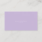 Lux Ink Lavendel Abstract Bruiloft Website ID990 Informatiekaartje (Achterkant)