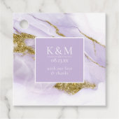 Lux Ink Lavendel Abstract Dank u ID990 Bedankjes Labels (Voorkant)