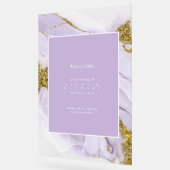 Lux Ink Lavendel Abstract Welkom ID990 Acryl Bord (Hoek)